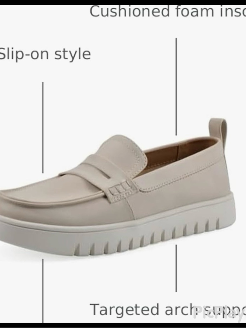 NWOB Mountain Nonna FOM Recovery Slip-On Loafers - Eggshell - Size 9